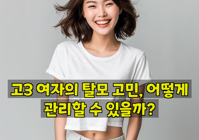 고3 여자의 탈모 고민, 어떻게 관리할 수 있을까?